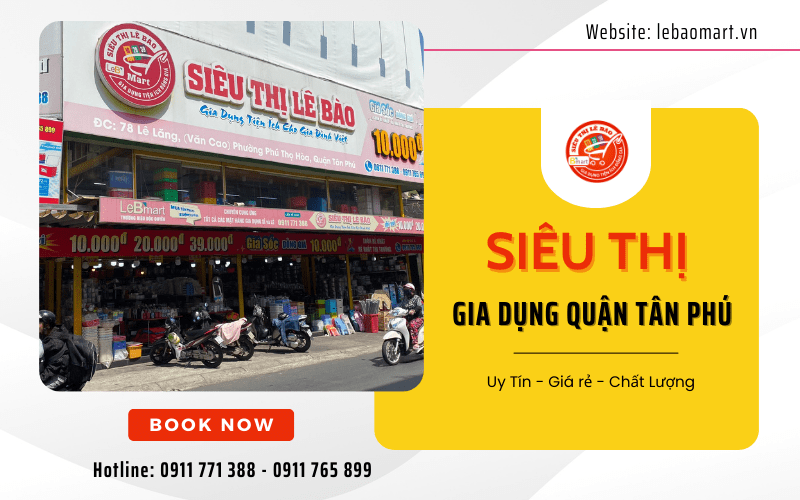 Siêu thị gia dụng quận Tân Phú