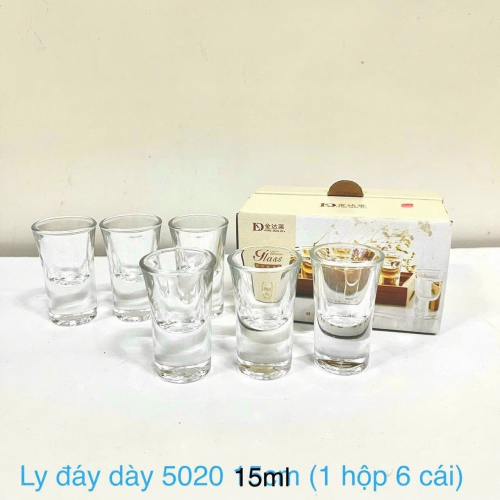 Ly đáy dày 5020 15ml ( 1 hộp 6 cái )